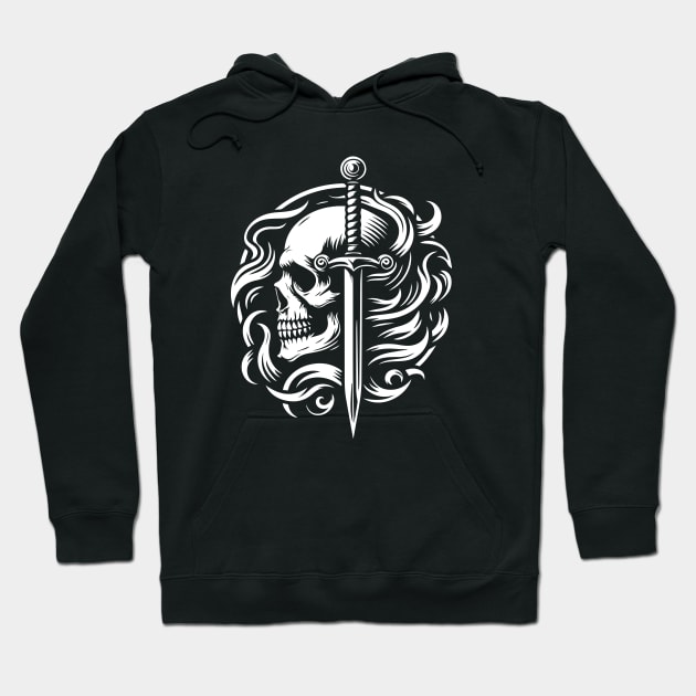 skull and sword Hoodie by lkn